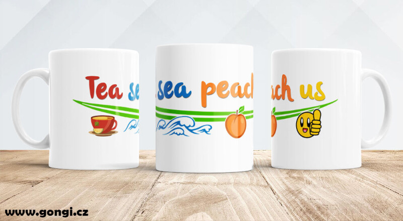 Hrnek 330 ml - Ranní šálek - Tea sea peach us
